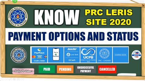 leros prc|Understanding PRC LERIS Payment Options, Payment Status.